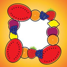 Seamless Background Pattern- Melon,orange,grapes,lemon & Plum Royalty Free Stock Photos Seamless Background Pattern- Melon,orange,grapes,lemon & Plum Royalty Free Stock Photos