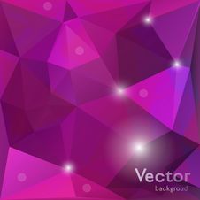 Vector Triangle Shiny Purple Background Royalty Free Stock Images