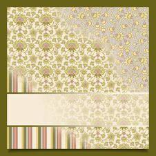 Vintage Abstract Retro Background Greeting Card Royalty Free Stock Image