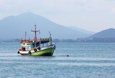 Fishing Boat In Sea Royalty Free Stock Image