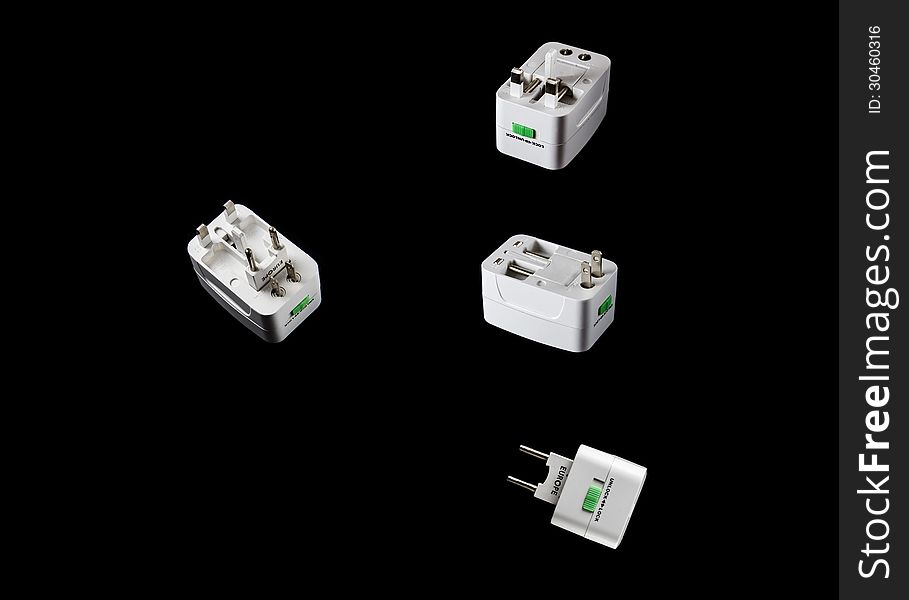 Universal Adapter to be used in all countries to connect to the electric power supply.