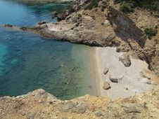 Small, Hidden Beach Royalty Free Stock Image Small, Hidden Beach Royalty Free Stock Image