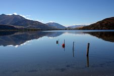 Lake Wanaka Autumn Reflections, Otago New Zealand Royalty Free Stock Image Lake Wanaka Autumn Reflections, Otago New Zealand Royalty Free Stock Image