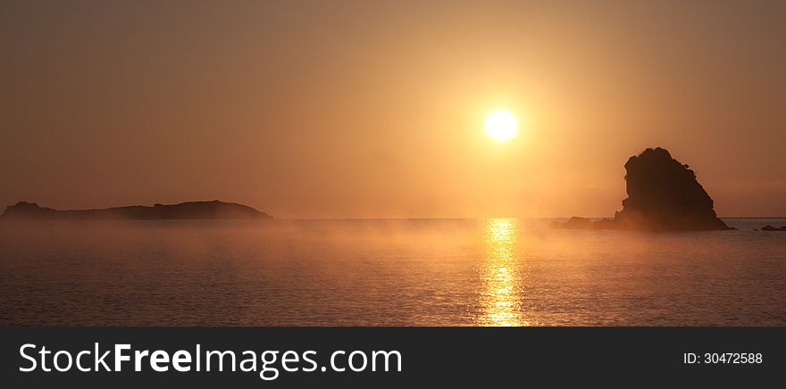 Beautiful sea landscape taken at the morning dawn. Beautiful sea landscape taken at the morning dawn.
