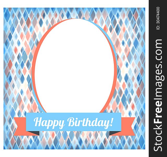 Template For Card Or Invitation.