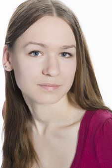 Pretty Face Of Natural Looking Young Girl Royalty Free Stock Images Pretty Face Of Natural Looking Young Girl Royalty Free Stock Images