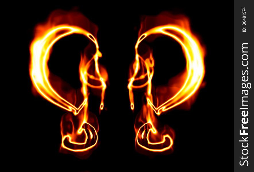 Flaming Symbols