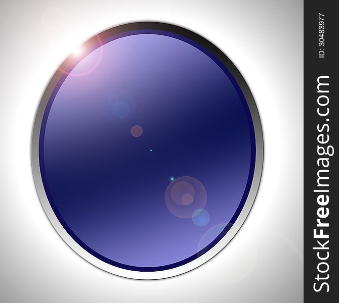 Glossy circle,blue circle with blank area for text