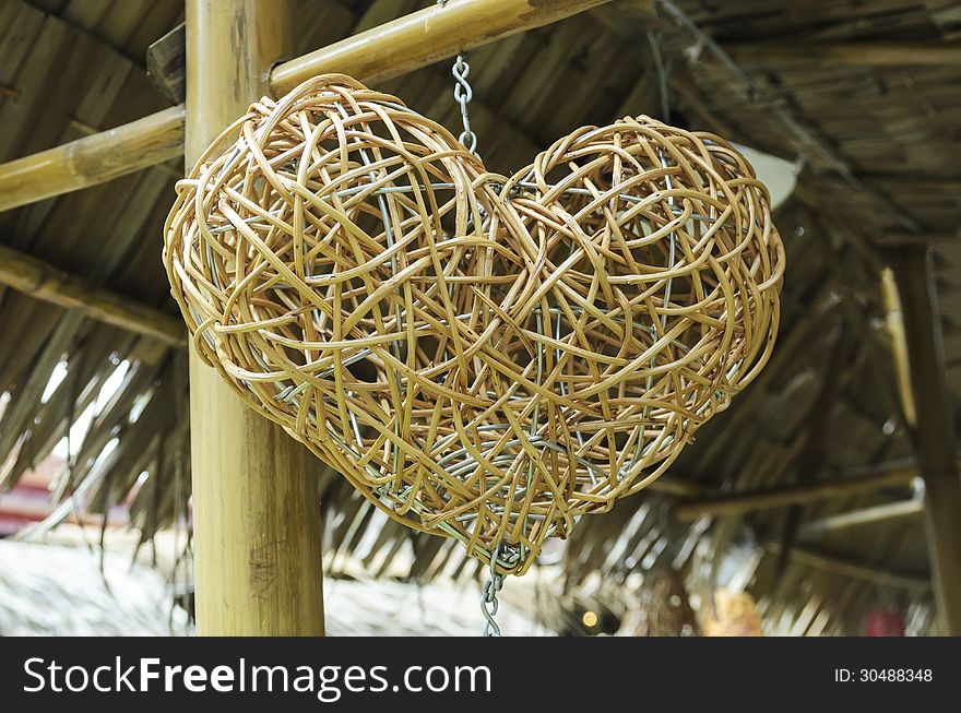 Thai wicker made from wood