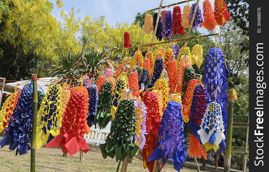 Thai bunch made from many colour