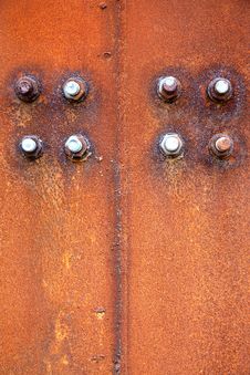 Rusty Steel Plate And Screw Stock Image Rusty Steel Plate And Screw Stock Image