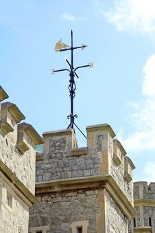Castle Weather Vane Royalty Free Stock Photography