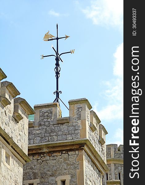 Photo showing whitstable castle with its ship weather vane.photo taken 18th april 2013. Photo showing whitstable castle with its ship weather vane.photo taken 18th april 2013.