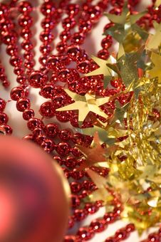 Christmas Decoration - Garland Stock Image Christmas Decoration - Garland Stock Image