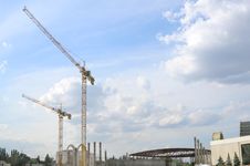 Tower Cranes Stock Photography Tower Cranes Stock Photography