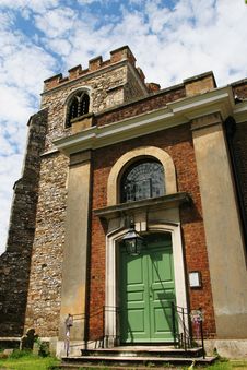 Church Door And Tower Royalty Free Stock Photography Church Door And Tower Royalty Free Stock Photography