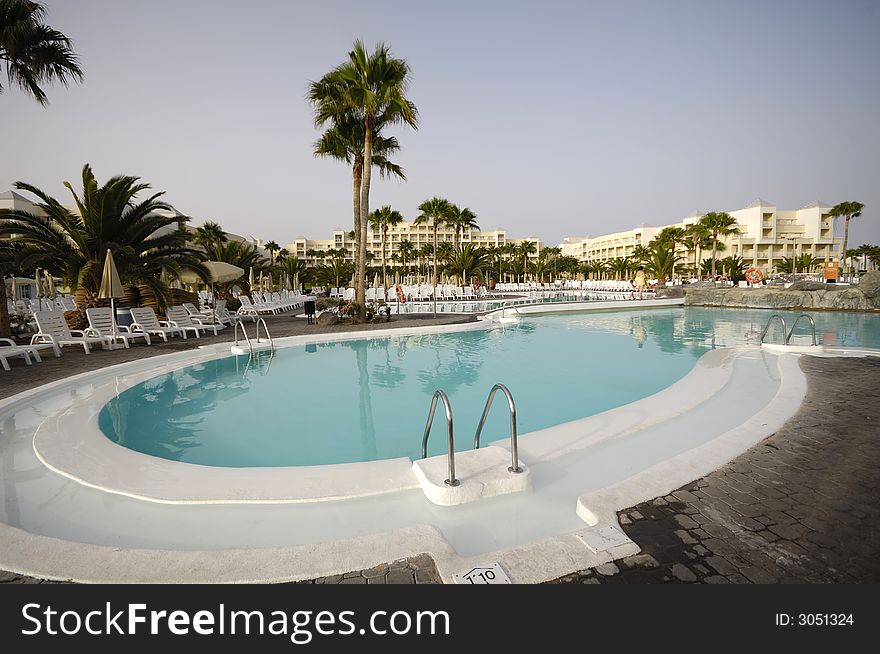 Very nice swimming pool at a hotle resort