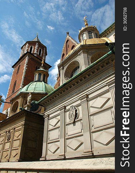 Palace of polish king at krakow. Palace of polish king at krakow