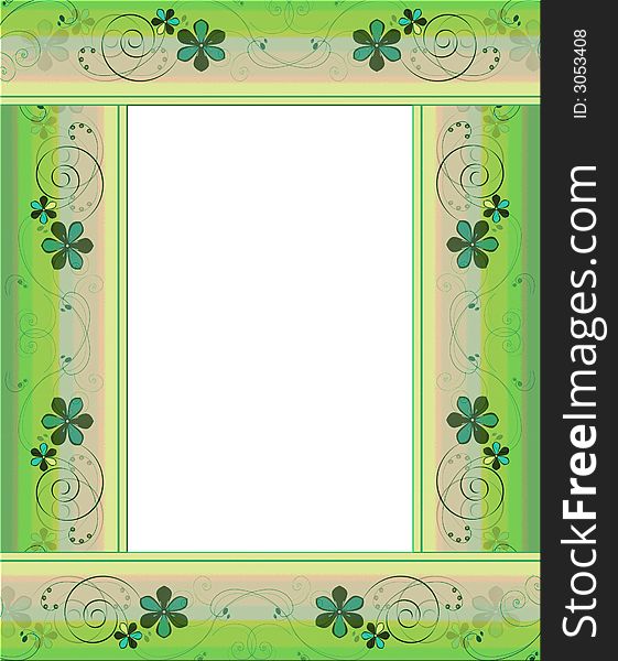 Floral frame background, can be used for different decorations