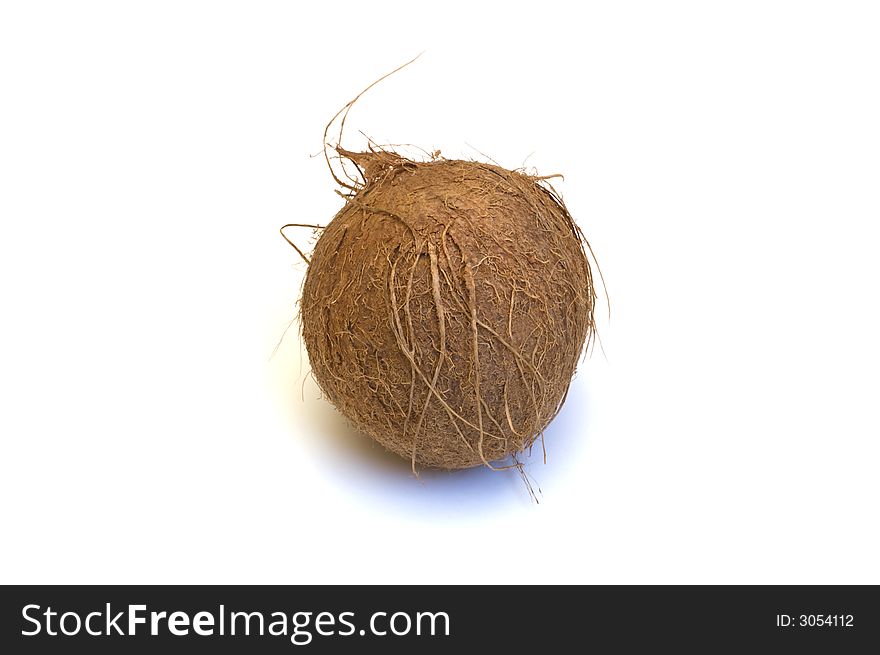 Coconut isolated on white background