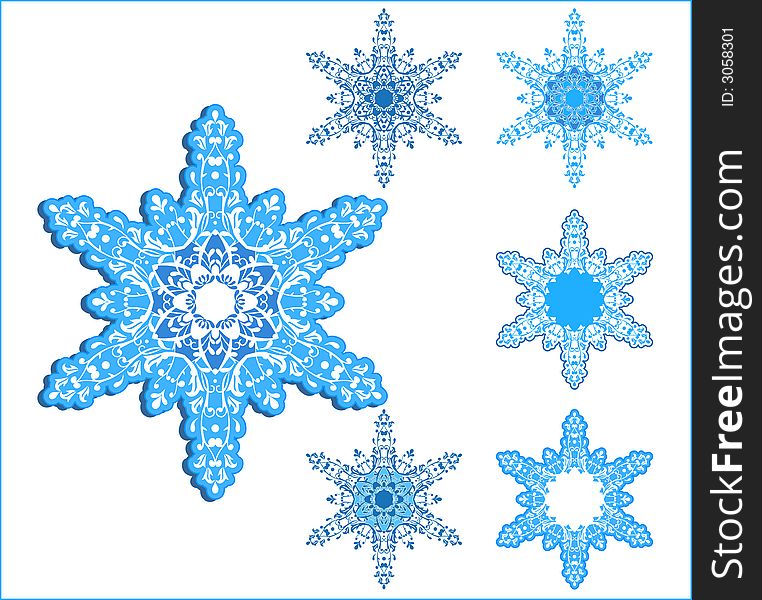 Vector snowflakes