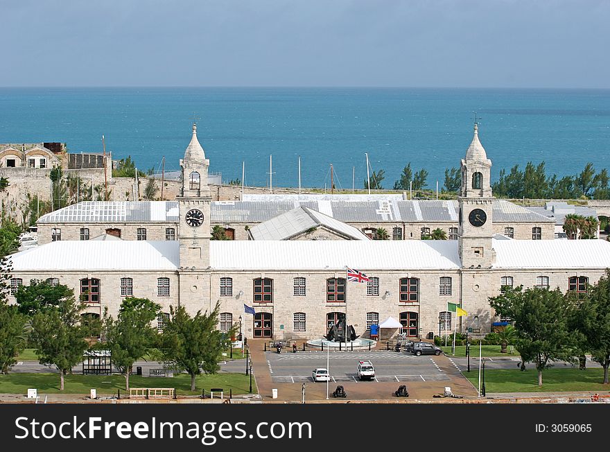 Old british navy dockyards on the coast of Bermuda. Old british navy dockyards on the coast of Bermuda