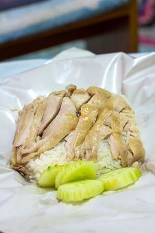 Hainanese Chicken Rice Royalty Free Stock Photography