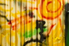 Colourful Paint On A Corrugated Royalty Free Stock Photography Colourful Paint On A Corrugated Royalty Free Stock Photography