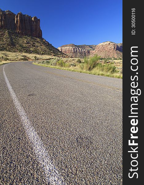 Road in Indian Creek near Moab, Utah, United States