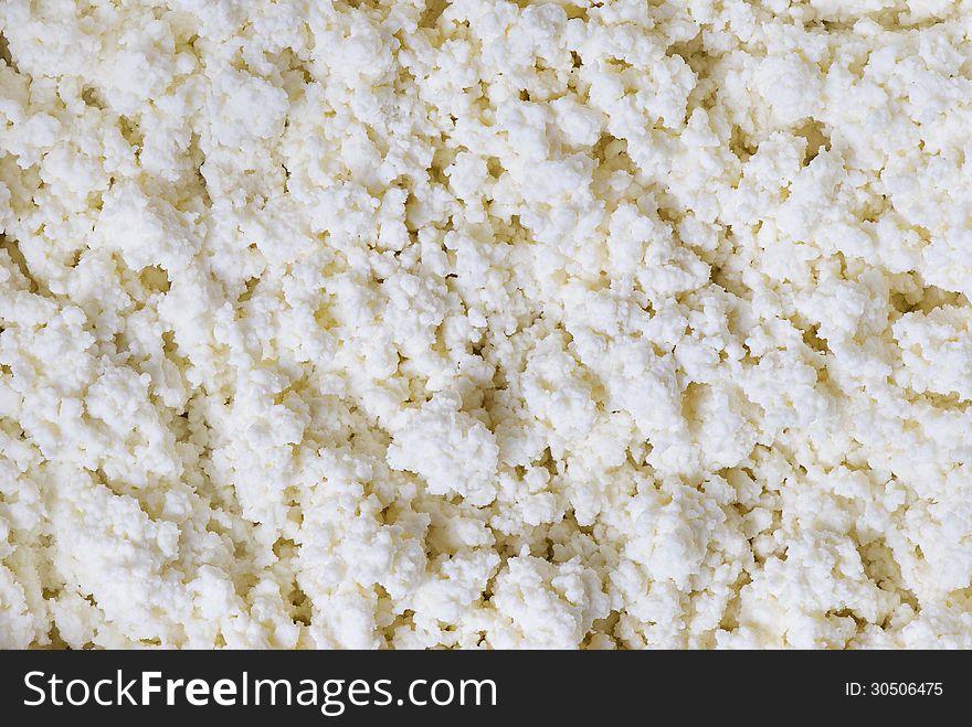 Background of fresh cottage cheese. Background of fresh cottage cheese