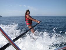 Water Skiing Fun Royalty Free Stock Photography