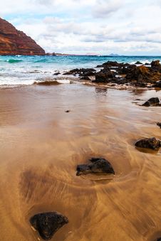 Beach Of Lansarote - Canary Island Stock Photo Beach Of Lansarote - Canary Island Stock Photo
