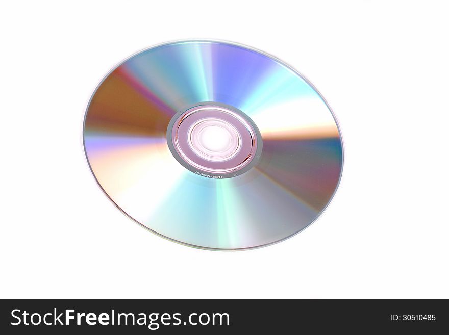 Photography of a isolated cd rom