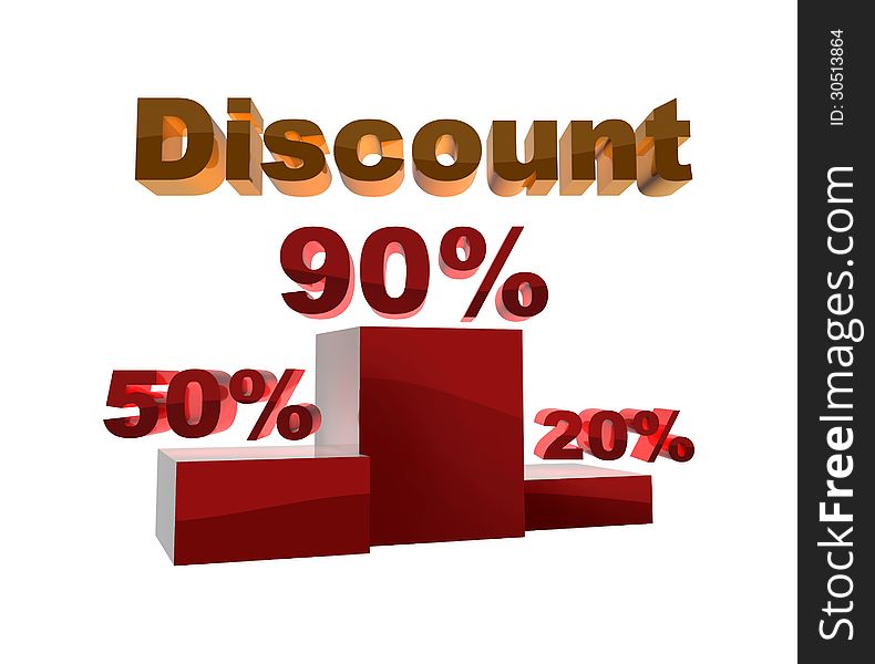 Pedestal of the discounts
