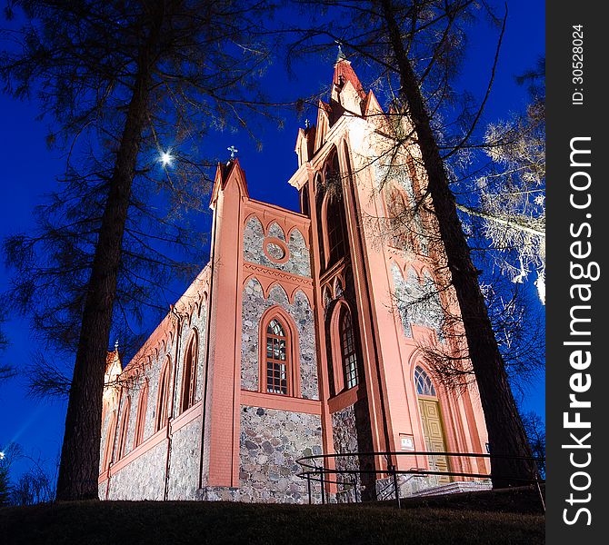 St. Annes Catholic Church in Dukstos, Lithuania