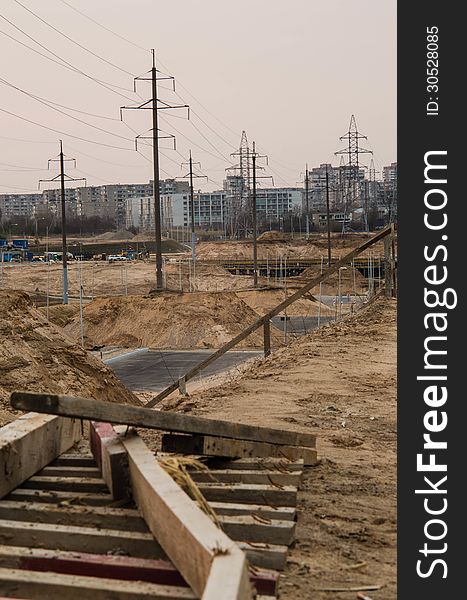 Construction of West Roundabout Way in Vilnius, Lithuania