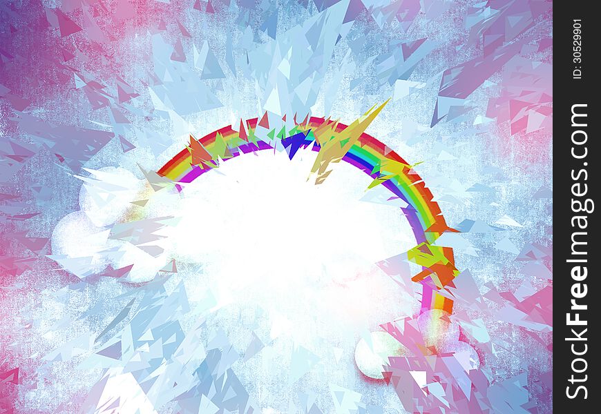 Colorful Grunge Rainbow Background