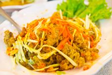 Fried Minced Fish With Salad Stock Image Fried Minced Fish With Salad Stock Image