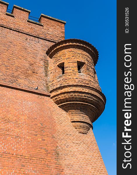 Fortifications surrounding Wawel Royal Castle in Krakow