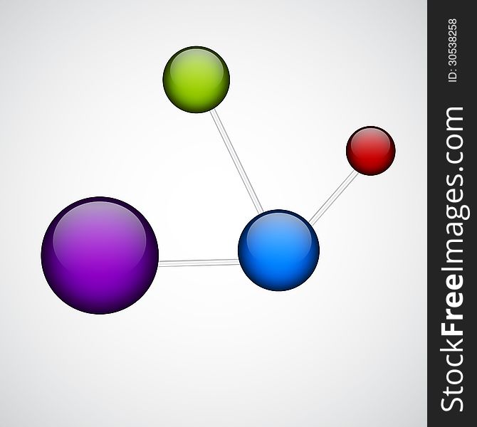 Molecule background. EPS10. This is editable vector illustration.