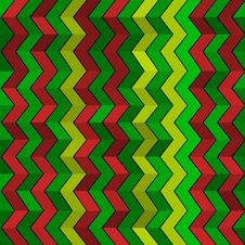 Seamless Geometric Green, Red And Yellow Pattern Stock Photo Seamless Geometric Green, Red And Yellow Pattern Stock Photo