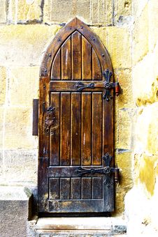 Medieval Church Door Royalty Free Stock Photo