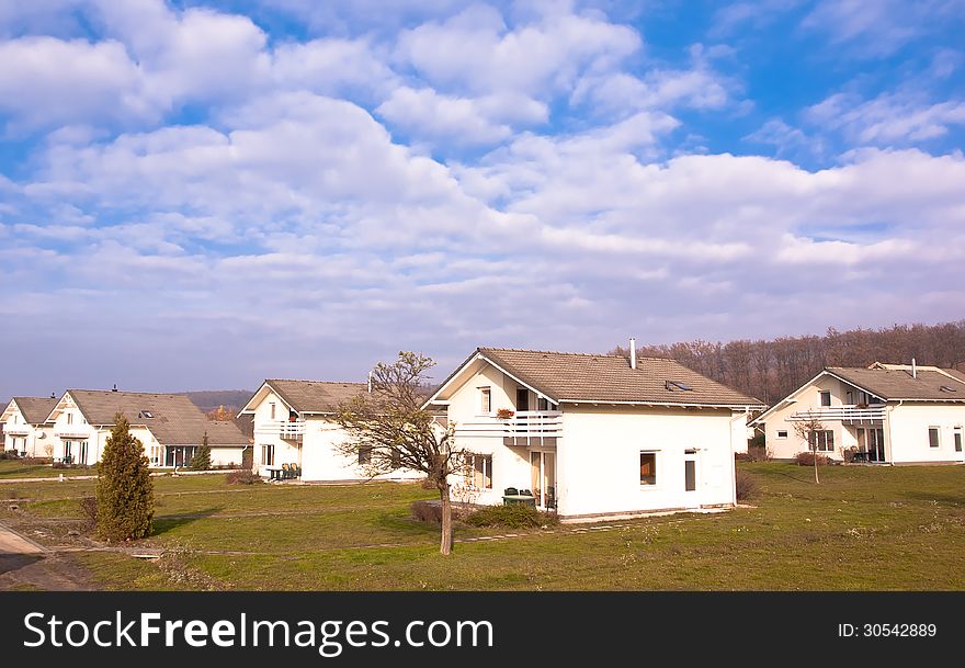 Holiday village in the forest. Holiday village in the forest