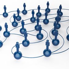 3d Blue Human Social Network Royalty Free Stock Photos 3d Blue Human Social Network Royalty Free Stock Photos