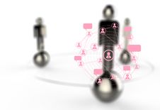 3d White Human Graphic Social Network Stock Image 3d White Human Graphic Social Network Stock Image