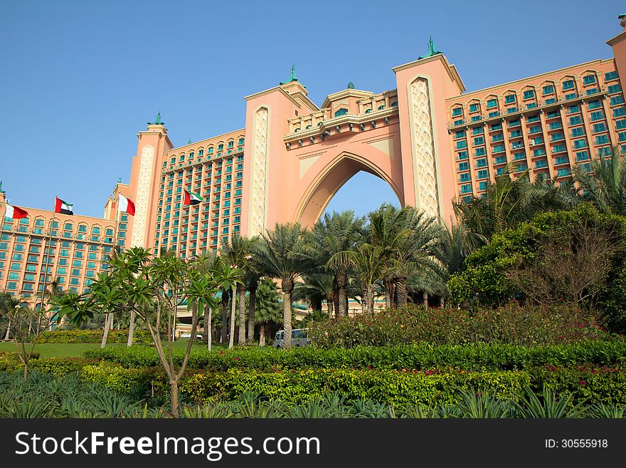 Hotel Atlantis In Dubai. The United Arab Emirates.