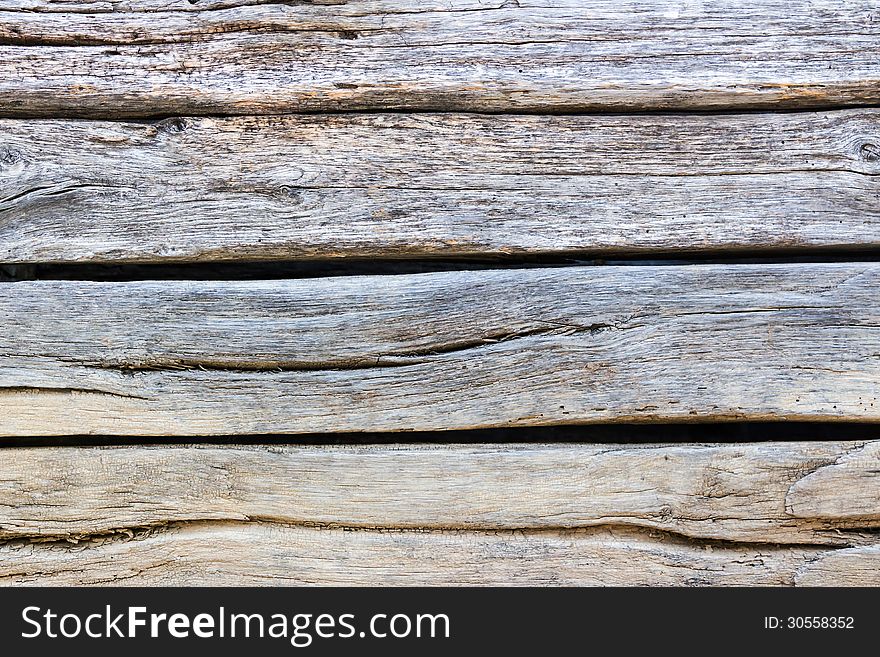Embossed texture of wooden planks
