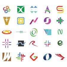 Abstract Icons And Symbols Stock Photo