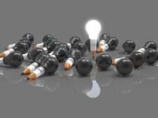 Drawing Idea Pencil And Light Bulb Concept Creative Royalty Free Stock Photos Drawing Idea Pencil And Light Bulb Concept Creative Royalty Free Stock Photos