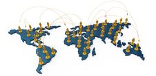 Social Network Human 3d On World Map Royalty Free Stock Photography Social Network Human 3d On World Map Royalty Free Stock Photography